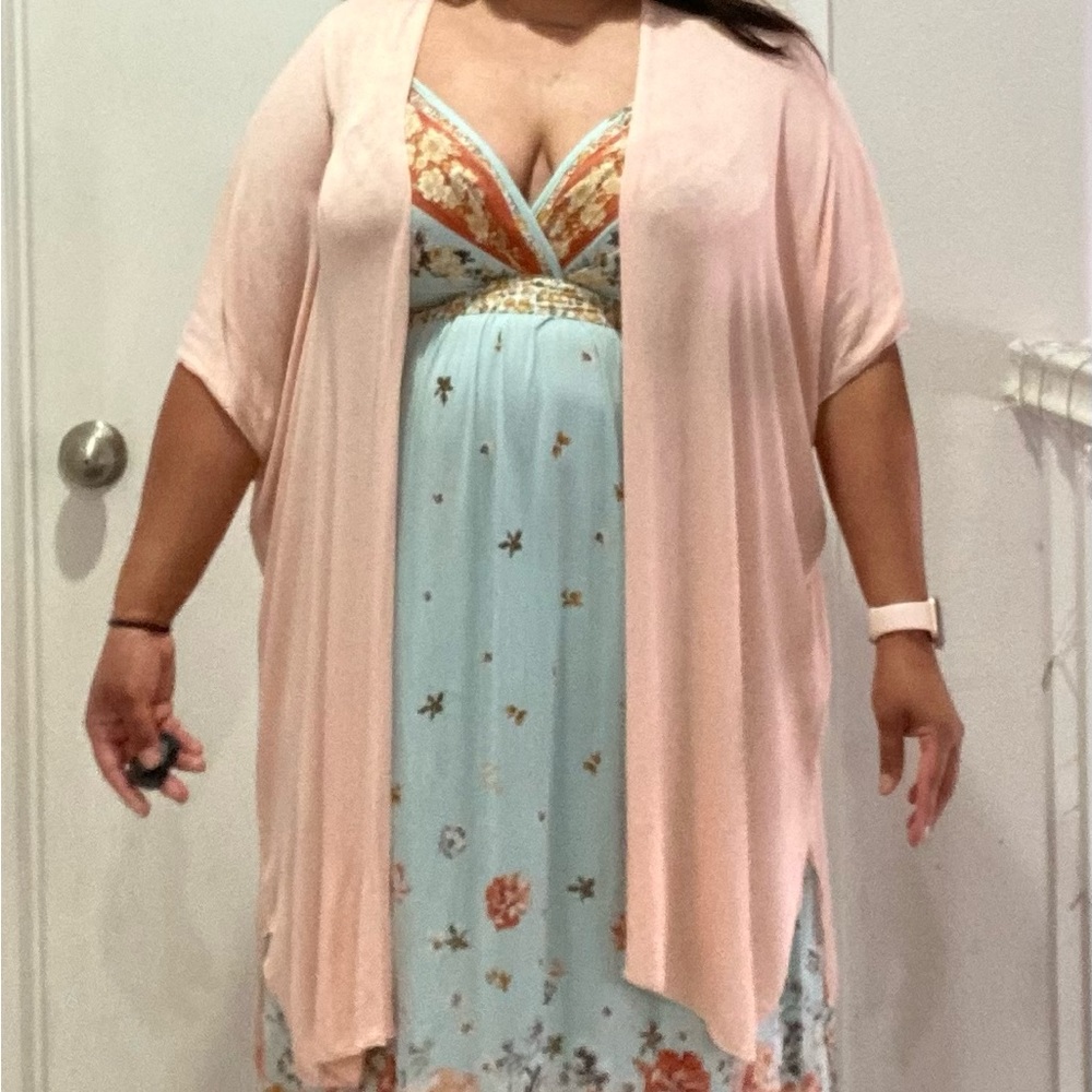 Chris & Carol Lightweight Pink Cardigan - Picture 2 of 5